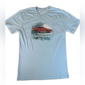 Subaru Impreza Graphic T-Shirt Mens 2XL Blue Cotton Golden Goods